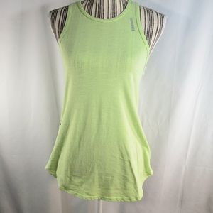 Reebok Speedwick NWOT Yellow/Green Sleeveless Athletic Exercise Tank Top XSmall